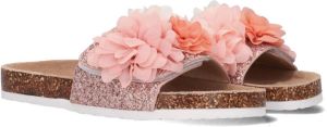 Colors of California Slide with Flowers Slippers Meisjes Roze