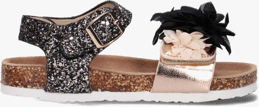 Colors of California Bio Glitter Sandal With Ankle Sandalen Meisjes Kids Zwart