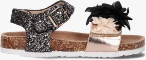 Colors of California Bio Glitter Sandal With Ankle Sandalen Meisjes Zwart