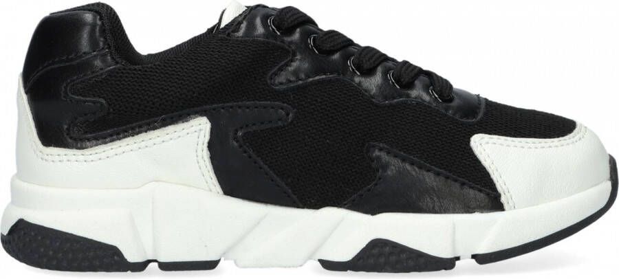 Colors of California Sneaker Material Mix Lage sneakers Meisjes Kids Zwart