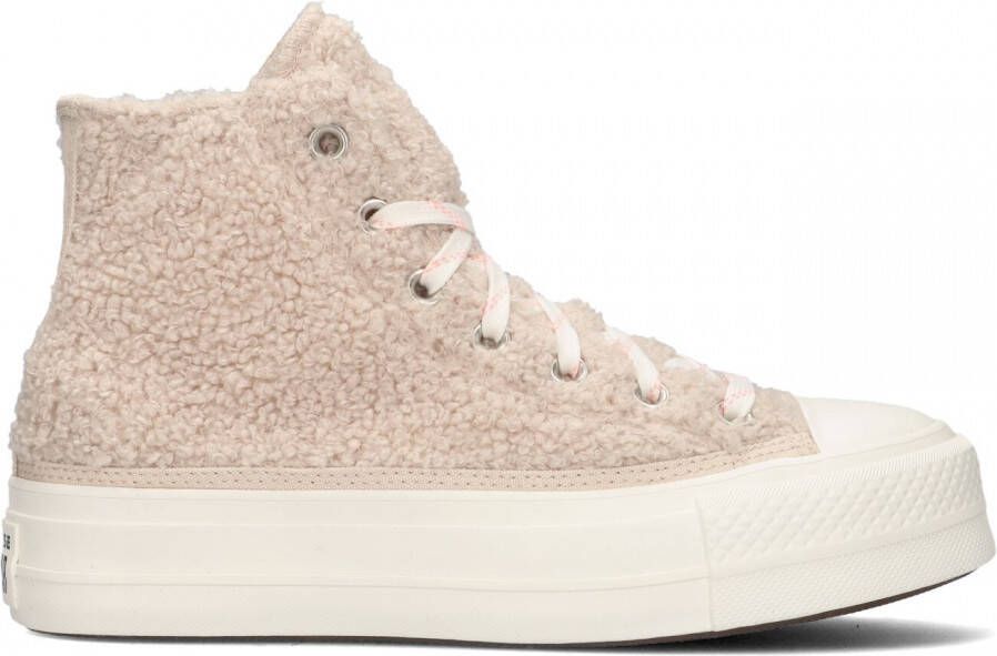 Converse Beige Chuck Taylor All Star Lift Hi Hoge Sneaker