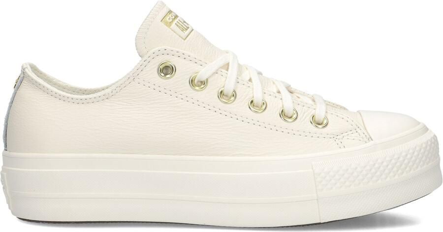 Converse Gouden Platform Sneakers Chuck Taylor All Star White Dames