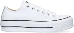 Converse Chuck Taylor All Star Lift Ox Lage sneakers Leren Sneaker Dames Wit
