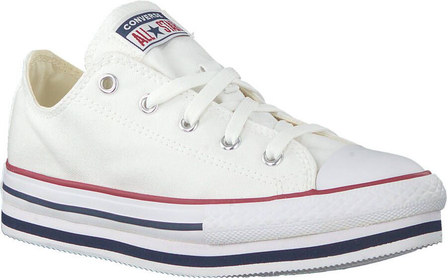 Converse Witte Lage Sneakers Chuck Taylor All Star Plat Lo