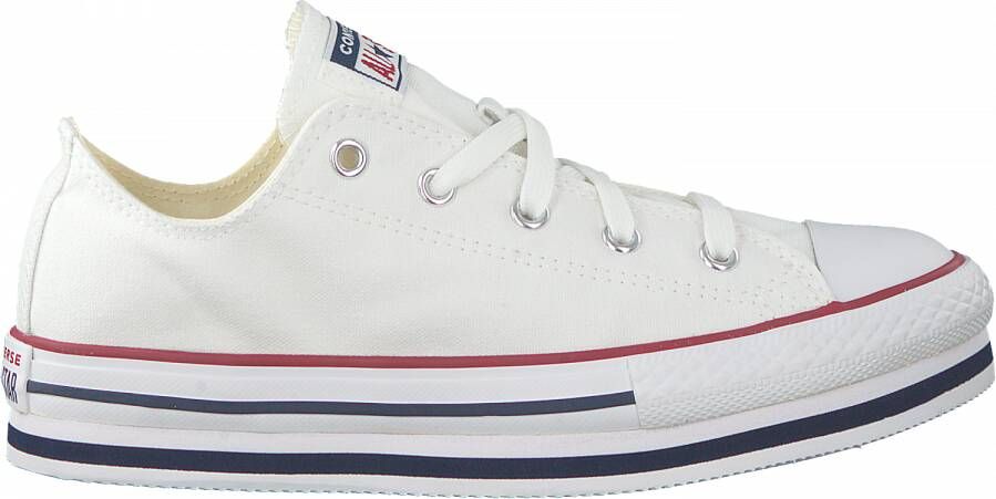 Converse Witte Lage Sneakers Chuck Taylor All Star Plat Lo