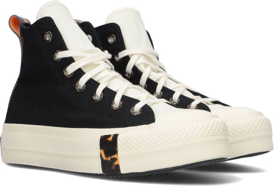 Converse Zwarte Hoge Sneaker Chuck Taylor All Star Lift Platform Tortoised