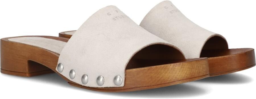 COPENHAGEN STUDIOS Slippers Dames Cph798 Maat: 38 Materiaal: Suède Kleur: Beige
