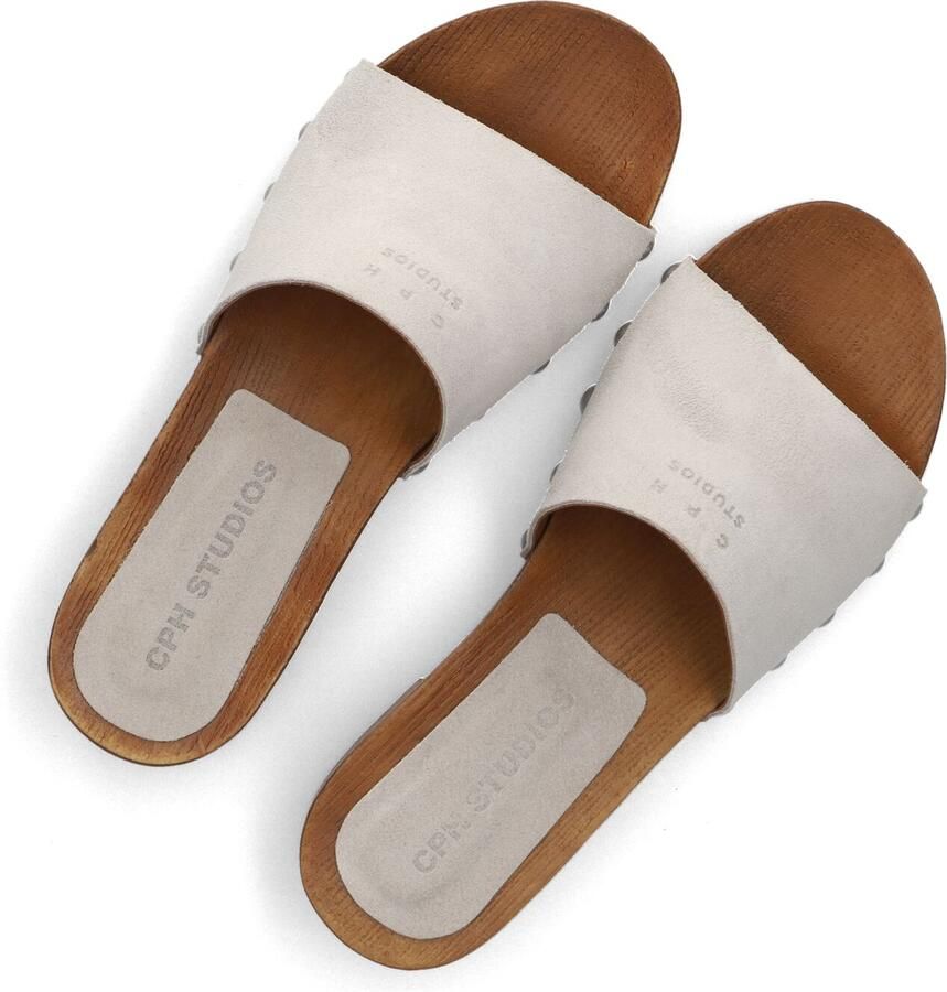 COPENHAGEN STUDIOS Slippers Dames Cph798 Maat: 37 Materiaal: Suède Kleur: Beige - Foto 2