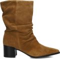 COPENHAGEN STUDIOS Enkellaarsjes Dames Cph292 Suède Camel - Cognac