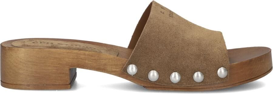 COPENHAGEN STUDIOS Slippers Dames Cph798 Maat: 39 Materiaal: Suède Kleur: Camel - Foto 4