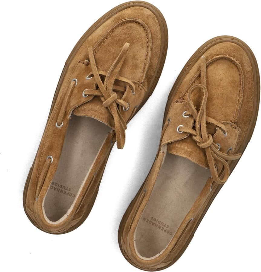 COPENHAGEN STUDIOS Veterschoenen Dames Cph177 Maat: 41 Materiaal: Suède Kleur: Camel