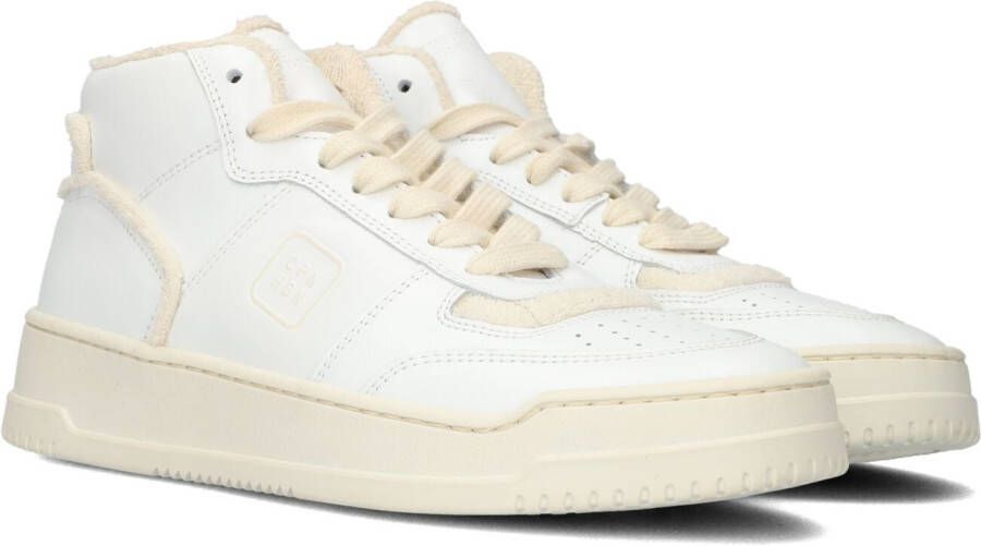 Copenhagen Studios Witte Cream Leren Sneakers White Dames