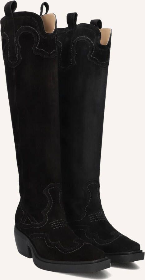 COPENHAGEN STUDIOS Cowboylaarzen Dames Cph286 Maat: 36 Materiaal: Suède Kleur: Zwart