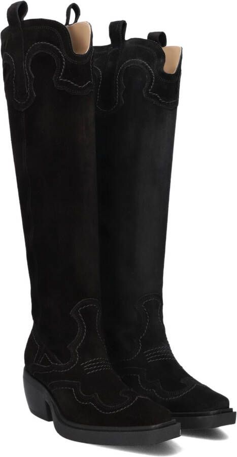 COPENHAGEN STUDIOS Cowboylaarzen Dames Cph286 Maat: 36 Materiaal: Suède Kleur: Zwart
