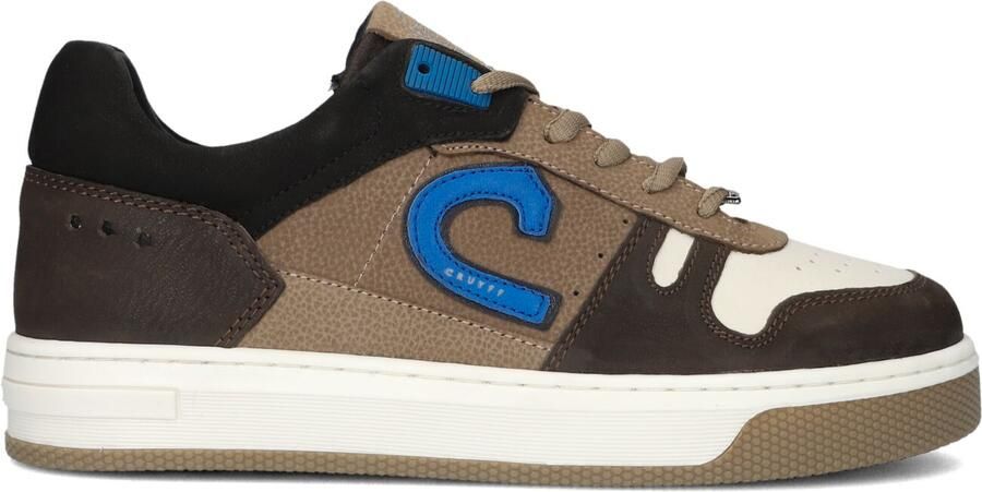 Cruyff Junior Trophy Mid Sneakers Leren Sneaker Jongens Bruin