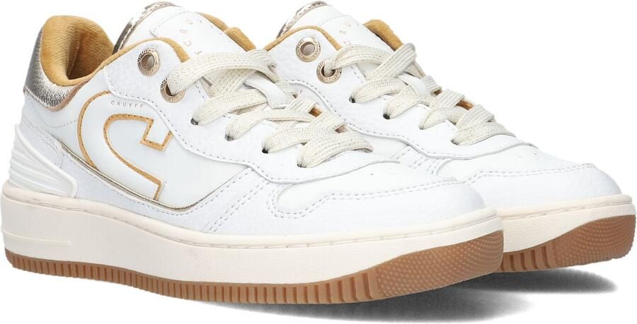 Cruyff Junior Campo Low Kid Lage sneakers Leren Sneaker Meisjes Wit