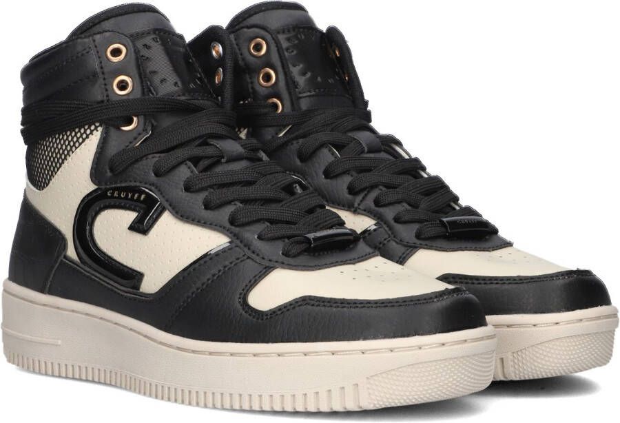 Cruyff Beige High Top Sneakers met Zwarte Accenten Black Heren