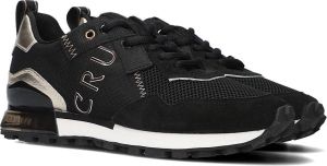 Cruyff Superbia Black Gold Zwart Suede Lage sneakers