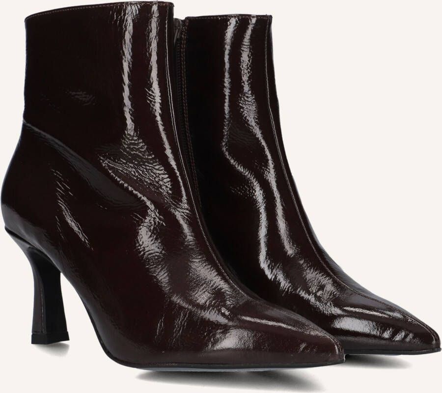 CTWLK Victoria Enkellaarsjes Enkelboots met rits Dames Bruin