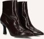 CTWLK Victoria Enkellaarsjes Enkelboots met rits Dames Bruin - Thumbnail 1
