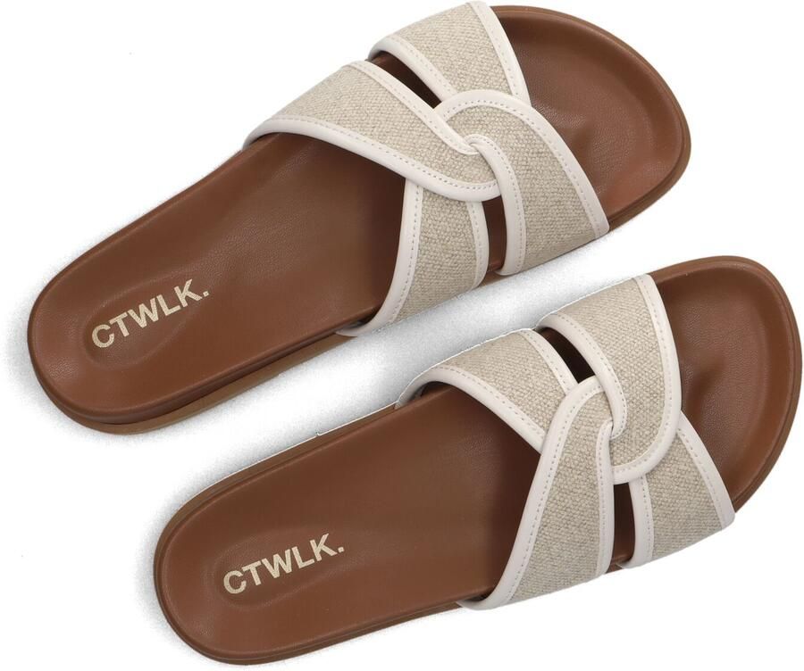 CTWLK Gabon Slippers Dames Beige - Foto 2