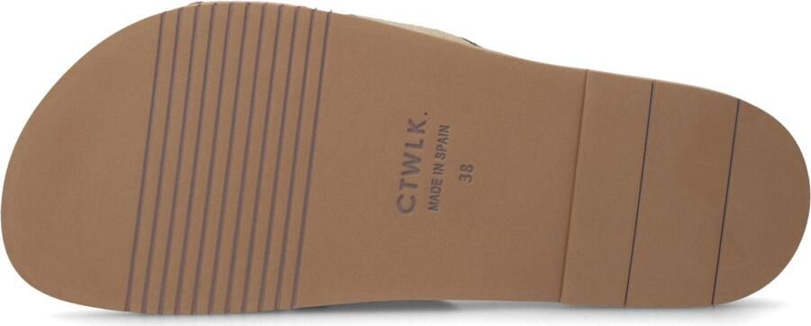 CTWLK Gabon Slippers Dames Beige - Foto 3