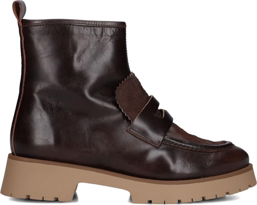 CTWLK Ertaki Enkellaarsjes Enkelboots met rits Dames Bruin - Foto 3