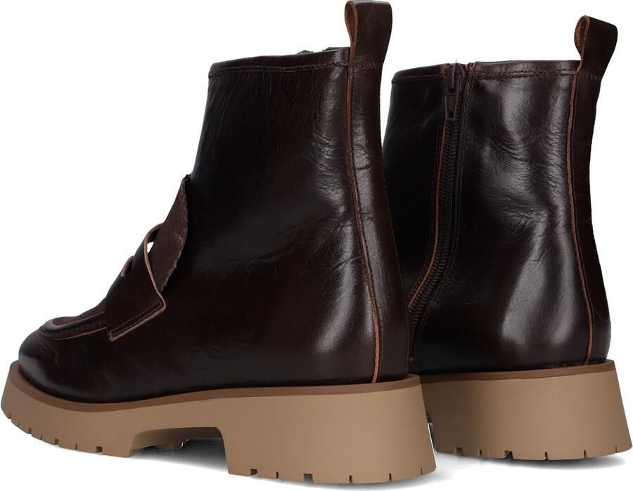 CTWLK Ertaki Enkellaarsjes Enkelboots met rits Dames Bruin - Foto 4