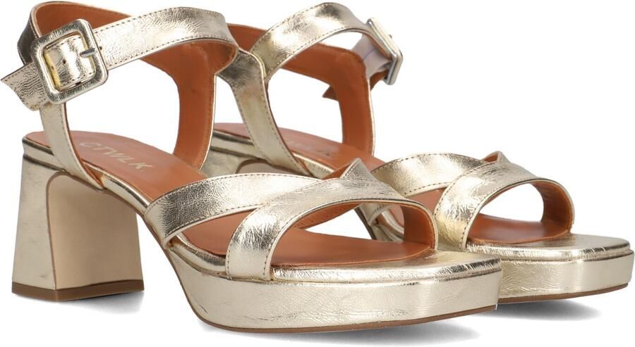 CTWLK Rellen Sandalen Dames Goudkleurig