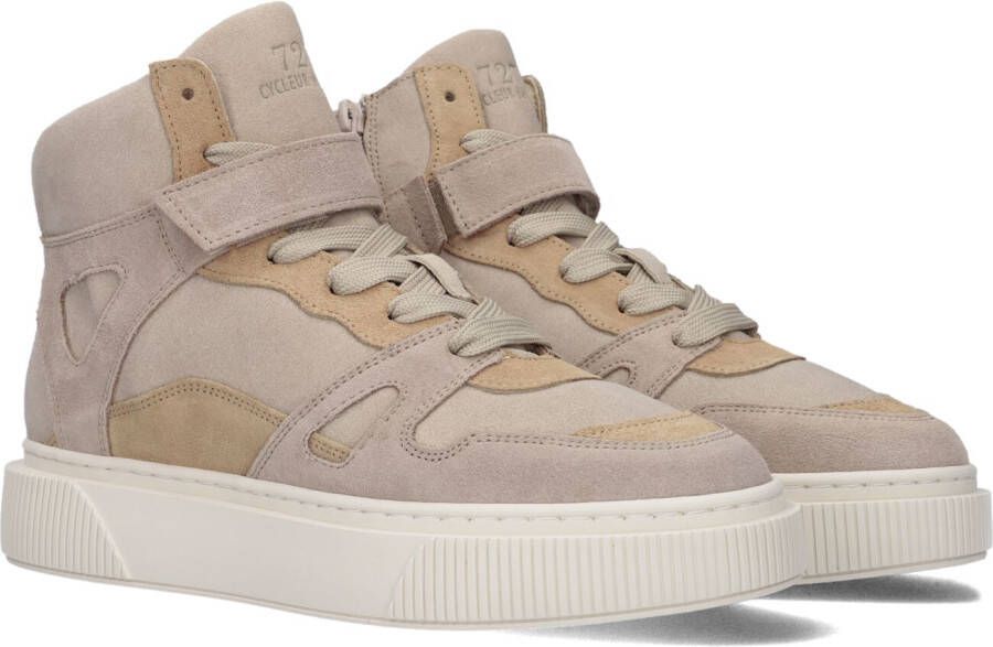 Cycleur de Luxe Beige Hoge Sneaker Mur