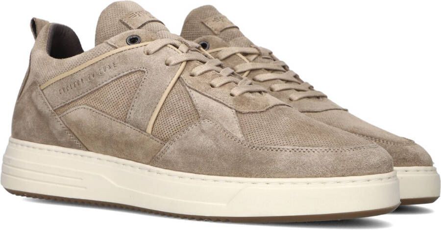 Cycleur de Luxe Taupe Sneaker Piste met Stijlvolle Accenten Beige Heren