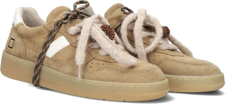 D.A.T.E Lage Sneakers Dames Court 2.0 Suède Beige