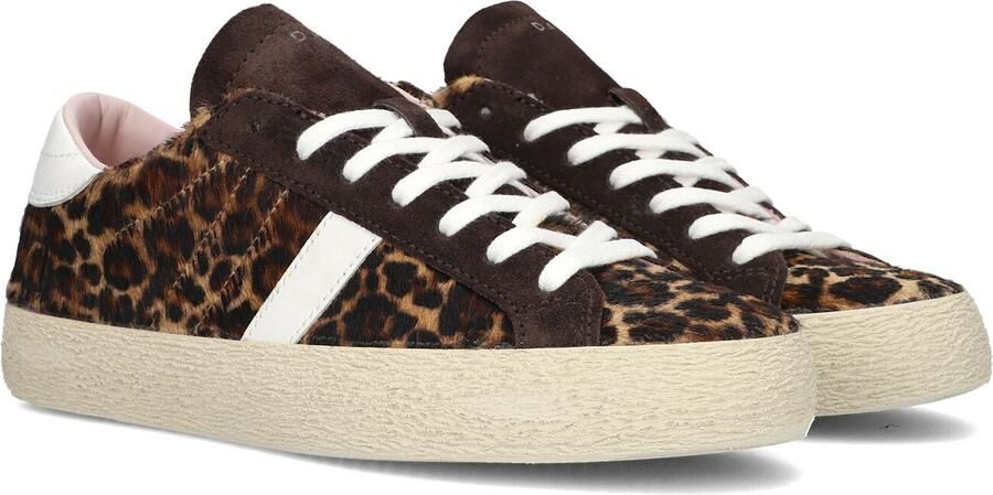 D.A.T.E Lage Sneakers Dames Hill Low Ponyhair Bruin - Foto 2