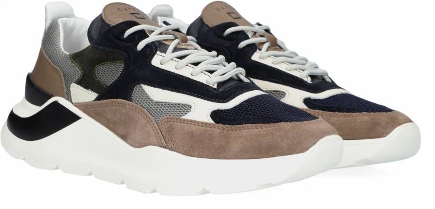 D.a.t.e Blauwe Lage Sneakers Fuga Heren