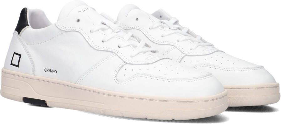 D.a.t.e. Witte sneakers met geperforeerde neus en geëmbosseerd logo White Heren