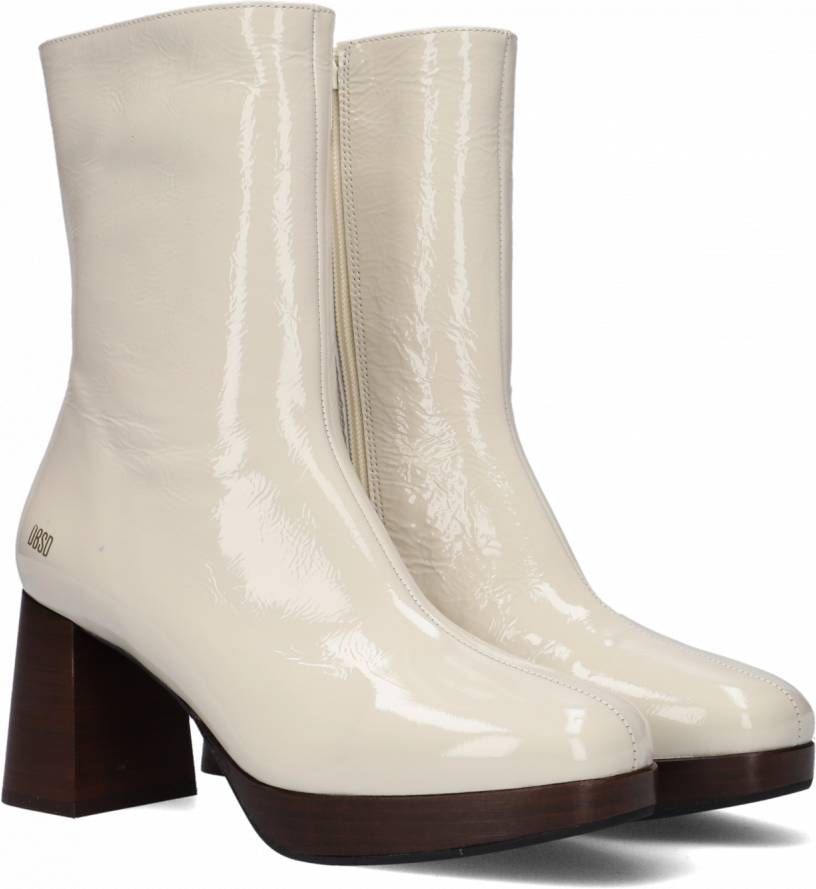 Deabused Witte Enkellaarsjes 7721 - Schoenen.nl