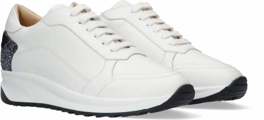 Deabused 7714 Lage sneakers Leren Sneaker Dames Wit - Schoenen.nl