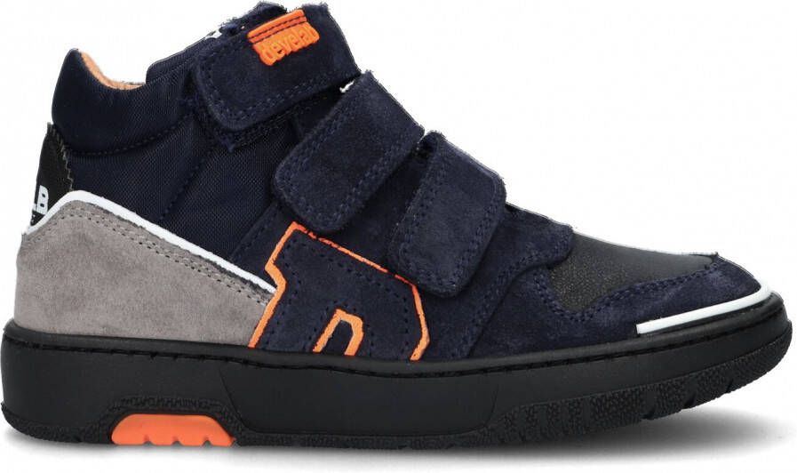 Develab 44307 Lage sneakers Leren Sneaker Jongens Kids Donkerblauw