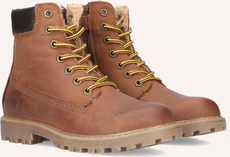 Develab 41073 Veterboots Laarzen Met Veters Jongens Cognac