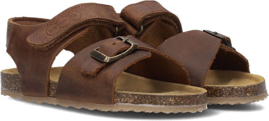 Develab leren sandalen cognac Bruin Jongens Leer Effen 23