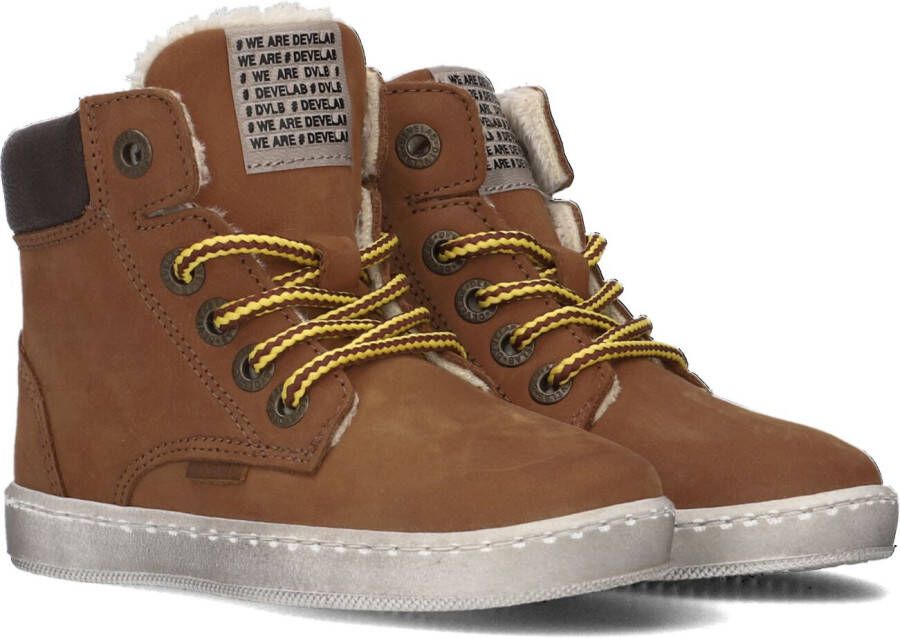 Develab Cognac Hoge Sneaker 41855