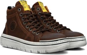Develab 45729 Hoge sneakers Leren Sneaker Jongens Kids Cognac