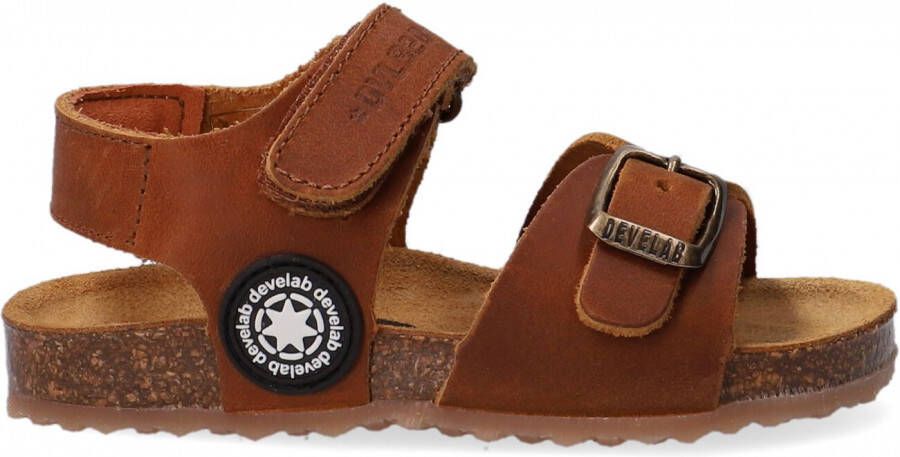 Develab 48205 757 Cognac Brushed Washed Sandalen - Foto 2