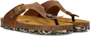 Develab 48281 nubuck teenslippers cognac