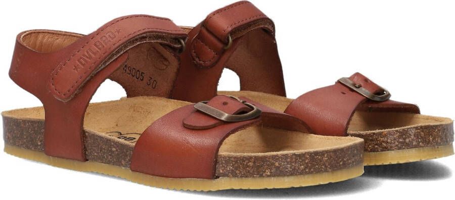 Develab leren sandalen cognac Bruin Jongens Leer Effen 32