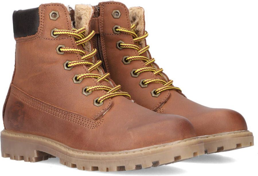 Develab 41073 Veterboots Laarzen Met Veters Jongens Cognac