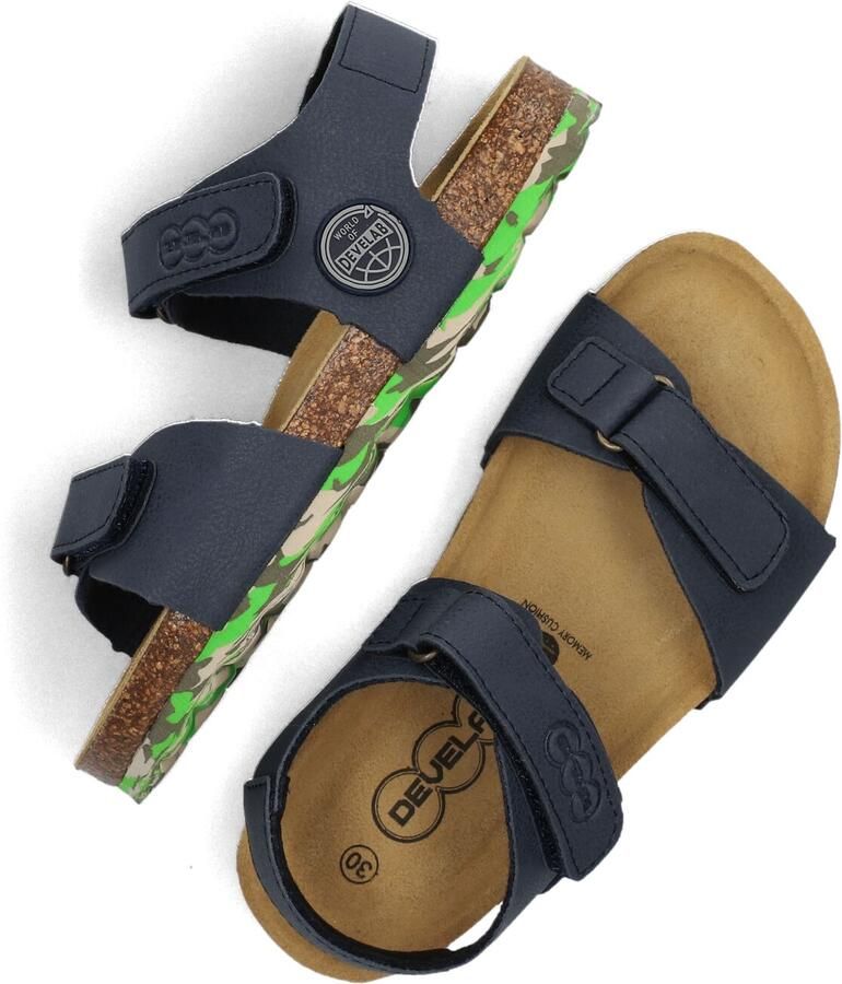 Develab 48317 638 Navy Grained Sandalen