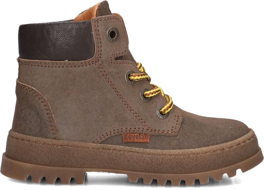 Develab leren enkelboots bruin Jongens Leer