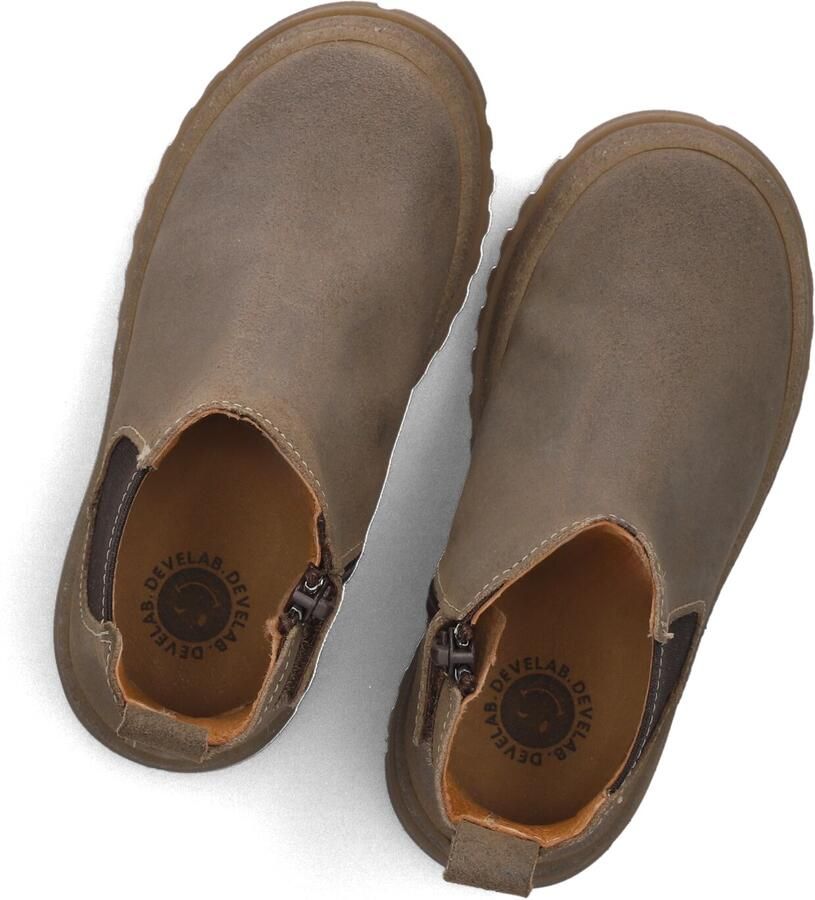 Develab leren enkelboots taupe Bruin Jongens Leer - Foto 3