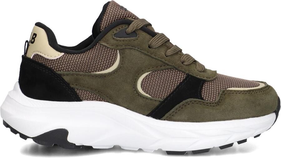 Develab suèdelook sneakers kaki Groen Sneaker van